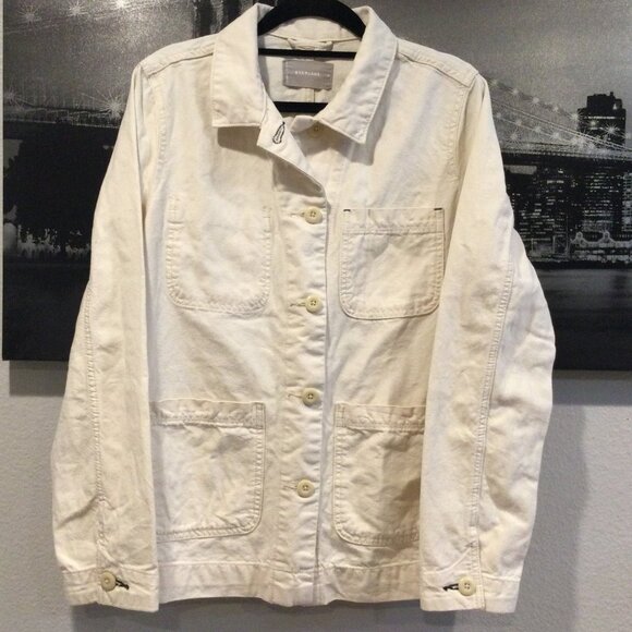 Women "Everlane" ivory denim jacket - Picture 2 of 9